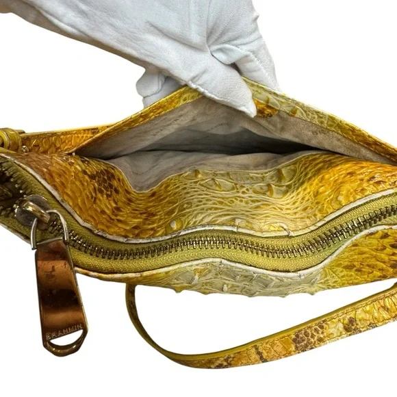 Brahmin Katie Crossbody Canary Yellow Ombré Bag - Picture 3 of 15